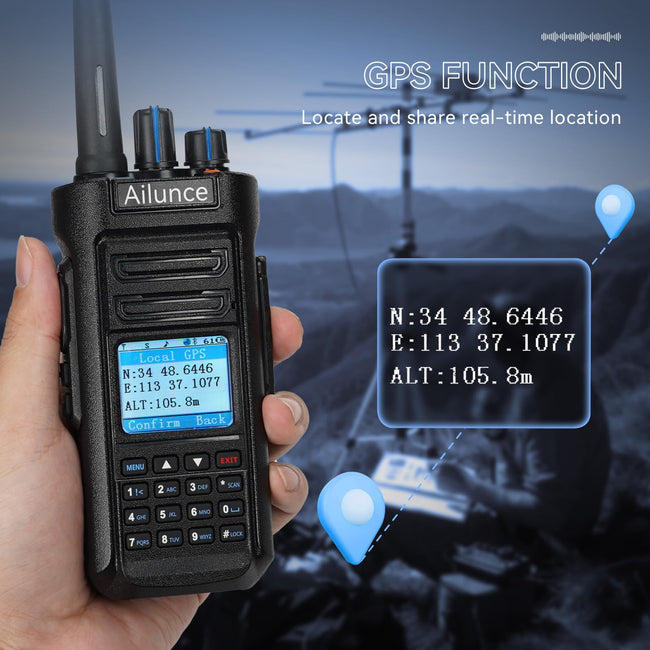 Ailunce HD2 GPS Digital/Analogue Radio Package