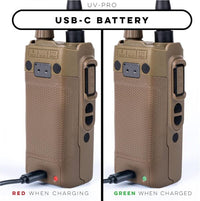BTECH UV-PRO ZDA Handheld Radio Bundle (TAN)