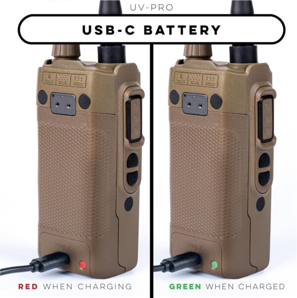 BTECH UV-PRO ZDA Handheld Radio Bundle (TAN)