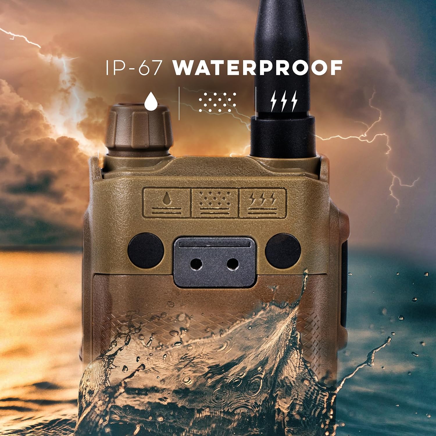 BTECH UV-PRO ZDA Handheld Radio Bundle (TAN)