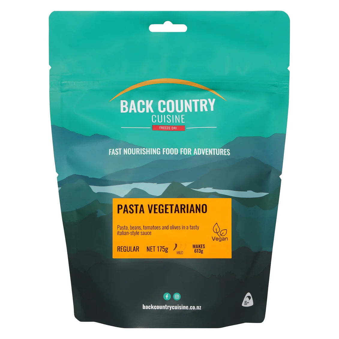 Back Country - Pasta Vegetariano - Regular